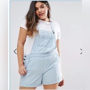 Junarose Chambray Short Overall size 18 new with tags